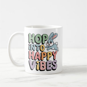 Hopp in glückliche Vibes Osterhase Tasse Süßer Has
