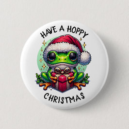 Hoppe Weihnachten | Froschpuppe Button