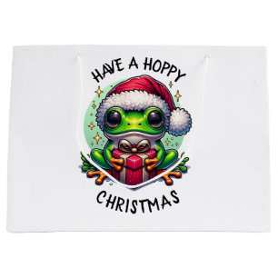 Hoppe Weihnachten   Froschpuppe Große Geschenktüte