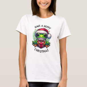Hoppe Weihnachten   Froschpuppe T-Shirt