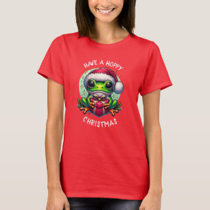 Hoppe Weihnachten   Froschpuppe T-Shirt