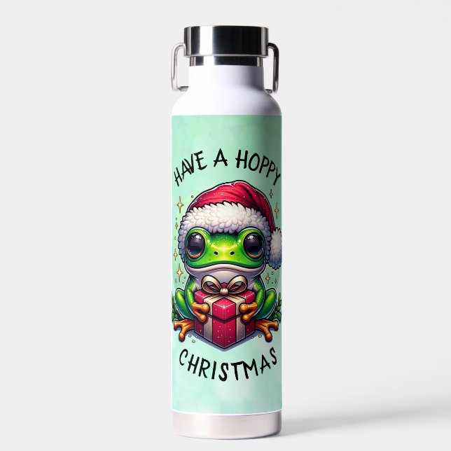 Hoppe Weihnachten | Froschpuppe Trinkflasche (Vorne)