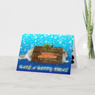 Hoppen Sie Weihnachten - Rabbit Weihnachtskarte