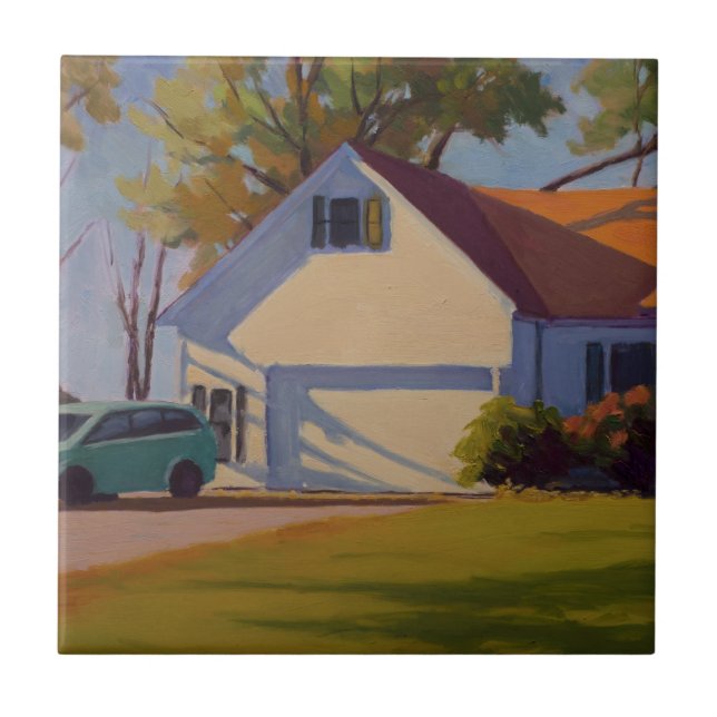 Hopperesque Malerei von Missouri Zuhause Fliese (Vorderseite)