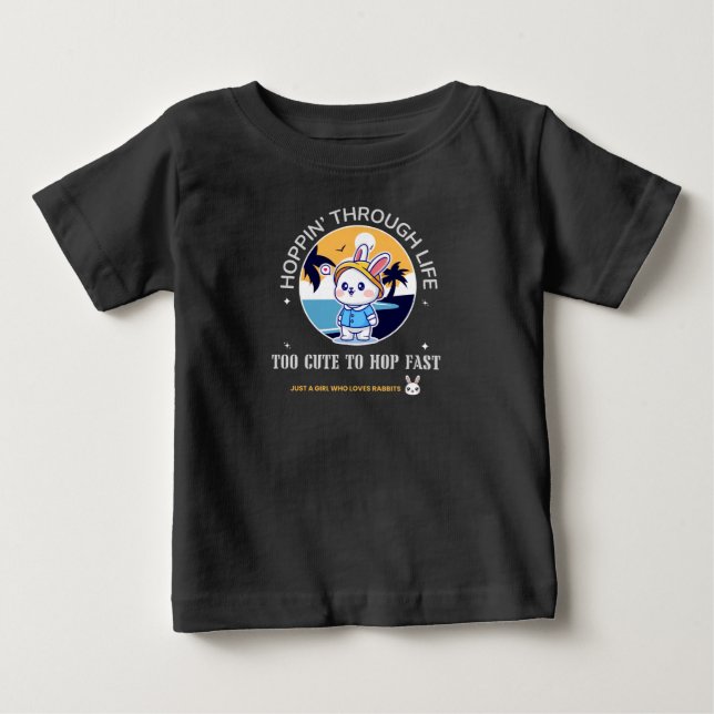 Hoppin’ Through Life Baby T-shirt (Vorderseite)