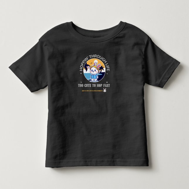 Hoppin’ Through Life Kleinkind T-shirt (Vorderseite)