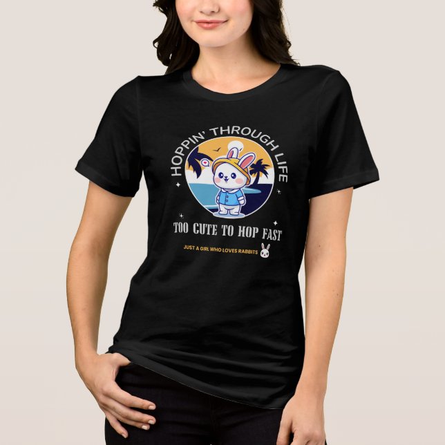 Hoppin’ Through Life Tri-Blend Shirt (Vorderseite)