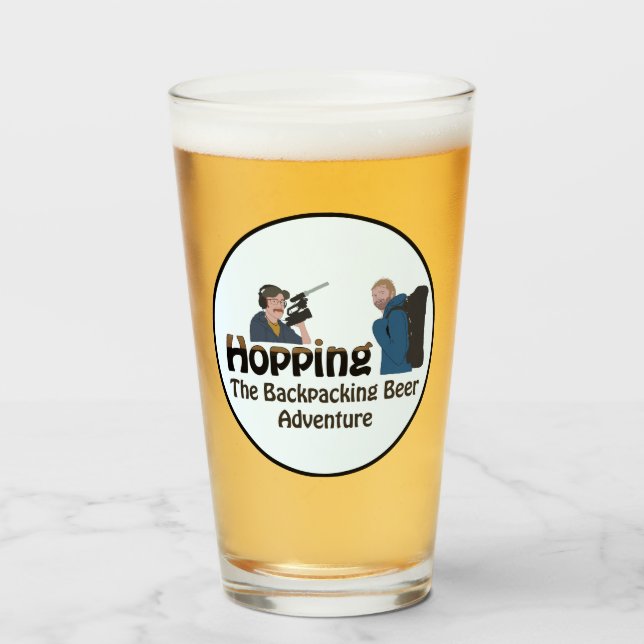 Hopping Bierglas Glas (Vorne (Gefüllt))