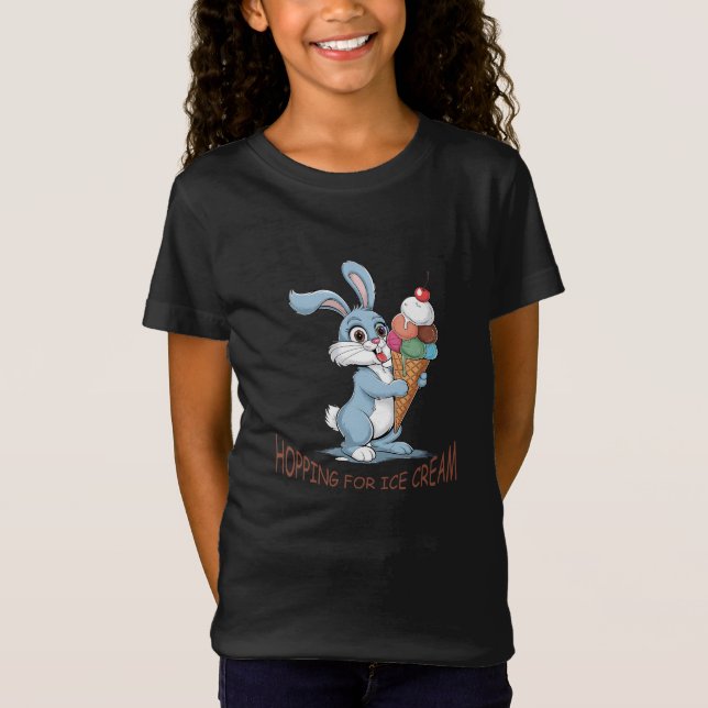 Hopping für Eiscreme T-Shirt (Vorderseite)