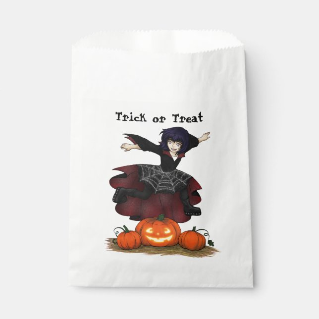 Hopping Hazel Halloween Gefälligkeitsags Geschenktütchen (Vorderseite)