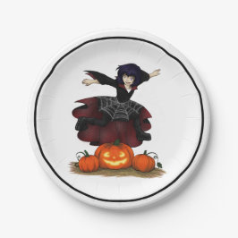 Hopping Hazel Halloween Pappteller