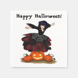 Hopping Hazel Halloween-Party Napkins Serviette