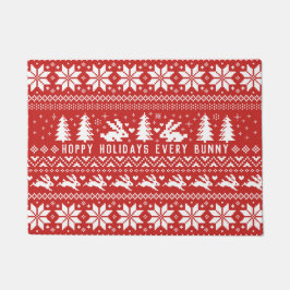 Hoppingurlaub jeden Sonntag | Bunnies Weihnachten Fußmatte