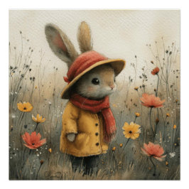 Hoppity Harmony: Ein bisschen Whimsy Bunny Poster
