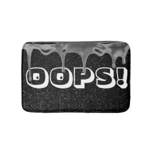 HOPPLA! Funny Paint Spill Sparkor Bath Mat Badematte