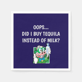 Hoppla, habe ich gerade Tequila anstelle von Milch Serviette