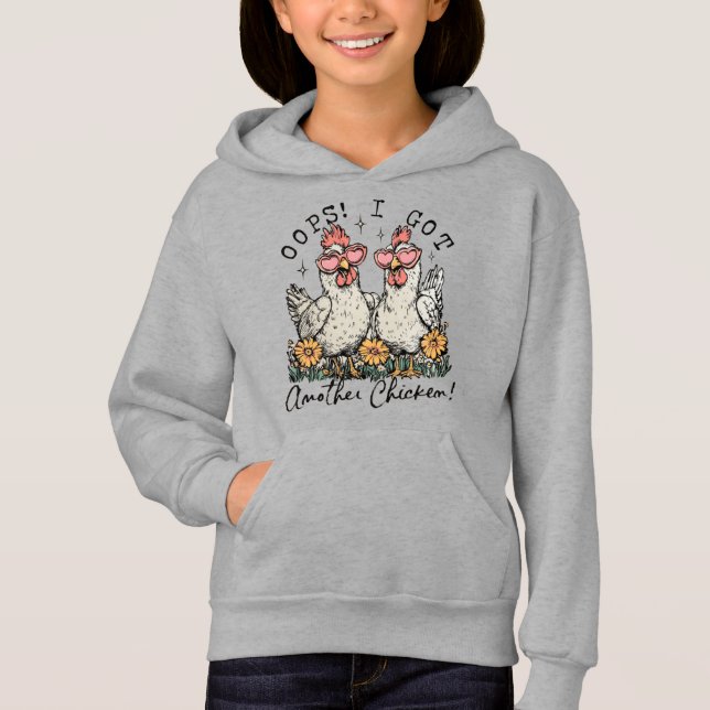 Hoppla! Ich Got noch ein Huhn - Funny Chicken Love Hoodie (Vorderseite)