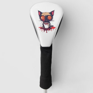 Hoppla Miau Traurige Kawaii Katze Kaffeeliebhaber Golf Headcover