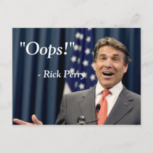Hoppla! - Rick Perry Postkarte