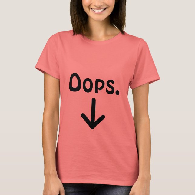 Hoppla. {Umstandsmode} T-Shirt (Vorderseite)