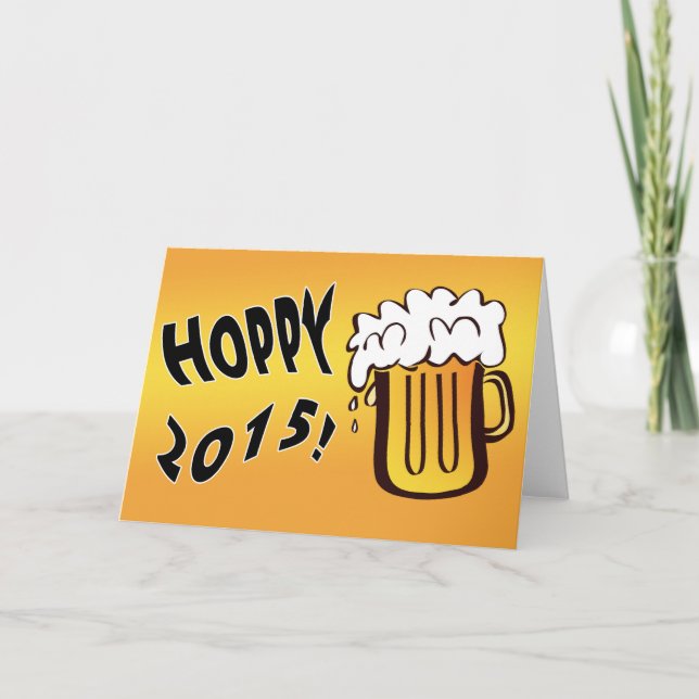 Hoppy 2015 feiertagskarte (Vorderseite)