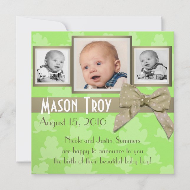 Hoppy Baby Foto Ankündigung (Vorderseite)