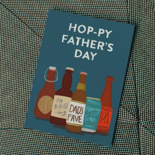Hoppy Beer Vatertag Card Karte
