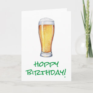 Hoppy Birthday Beer Karte