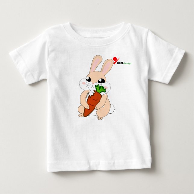 Hoppy Bunny Baby T - Shirt (Vorderseite)