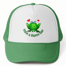 Hoppy Day Niedlich Green Frog w Hearts