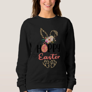 Hoppy East Bunny mit Leopard Sweatshirt