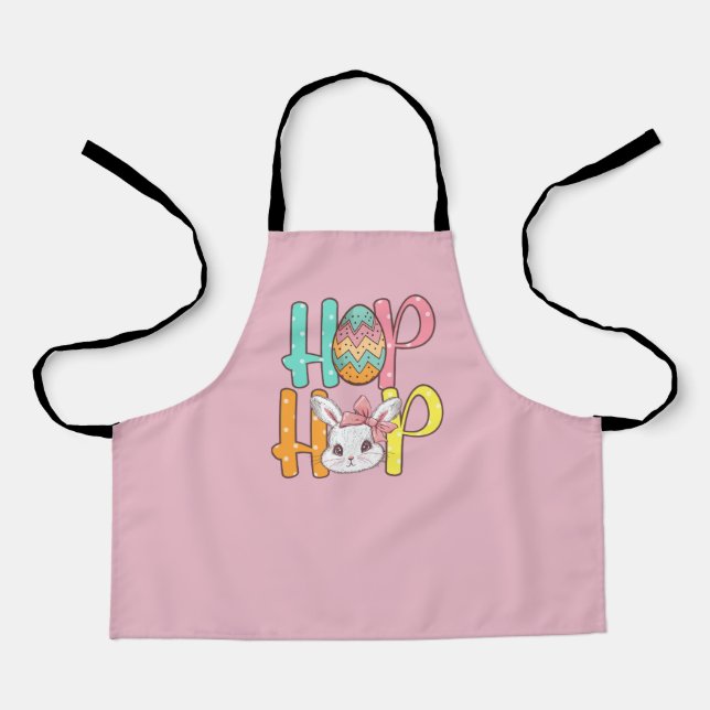 Hoppy Easter - Osterfestes Design Schürze (Vorderseite)