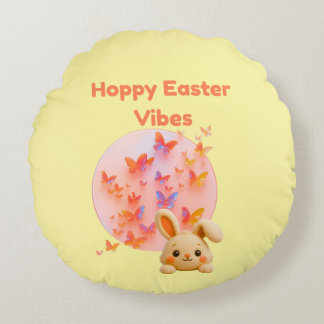 Hoppy Easter Vibes Rundes Kissen