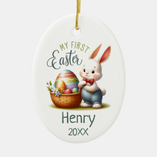 Hoppy First Oaster - Personalisiert Keramik Ornament