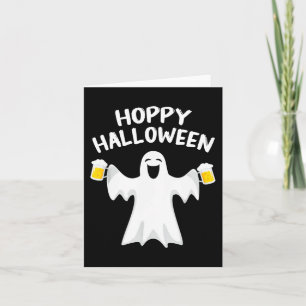 Hoppy Halloween Funny Halloween Niedlich Ghost Bee Karte