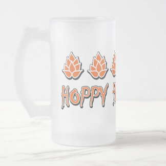 Hoppy Halloween Mattglas Bierglas