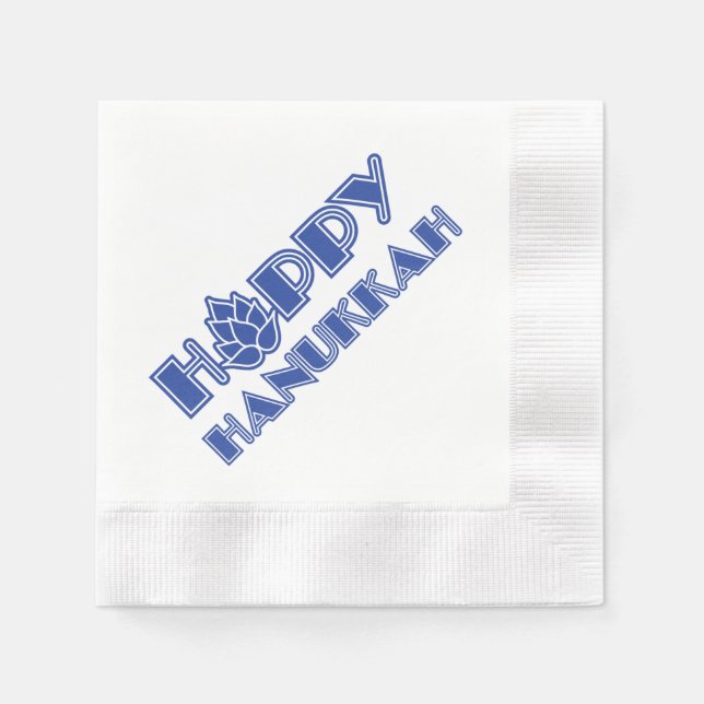 Hoppy Hanukkah Serviette (Vorderseite)