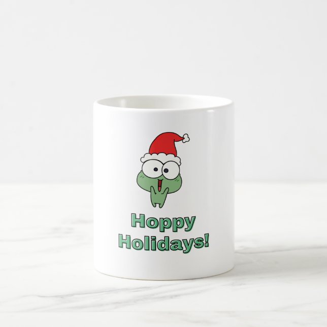 Hoppy Holidays Christmas Frog Kaffeetasse (Mittel)