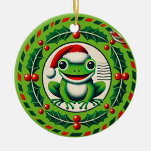 Hoppy Holidays Frohen Weihnachten Keramik Ornament