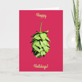 Hoppy Holidays!  Stunning hop , cheery greetings! Feiertagskarte