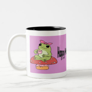 Hoppy Mushroom Fungness Zweifarbige Tasse