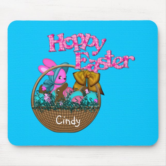 Hoppy Oaster Basket Mousepad (Vorne)