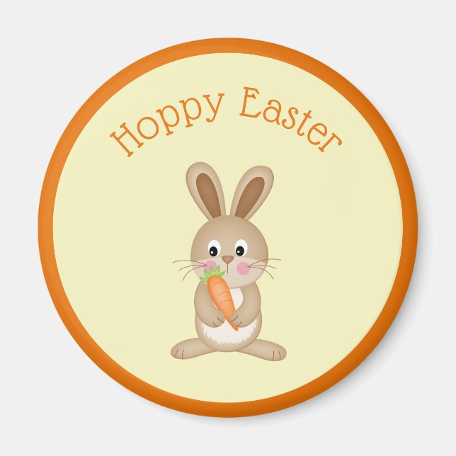 Hoppy Oaster Bunny mit Carrot Magnet (Vorne)