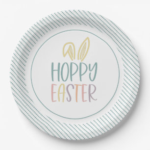 Hoppy Oaster Bunny Oars Pappteller