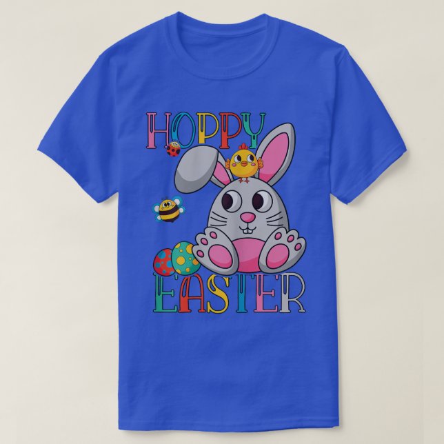 Hoppy Oaster Bunny Women Girls Bee Rabbit  T-Shirt (Design vorne)