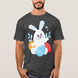 Hoppy Oaster Egg Bunny Rabbit  T-Shirt