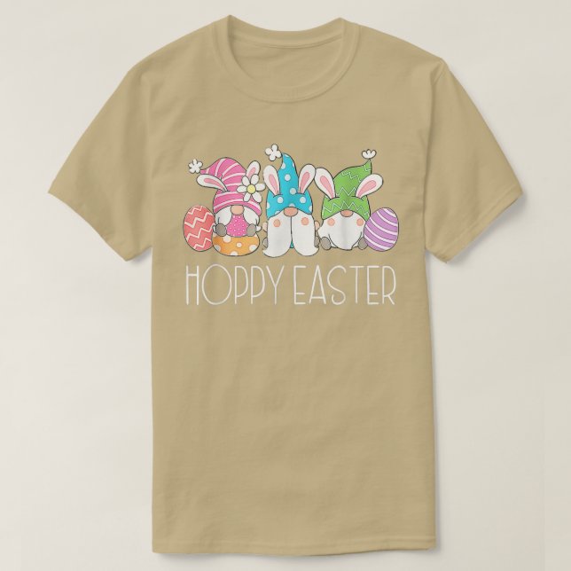 Hoppy Oaster Funny Gnome Bunny Spring Eggs Oster  T-Shirt (Design vorne)