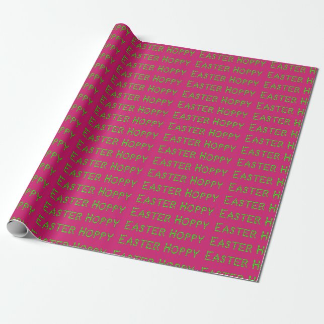 Hoppy Oaster Neon Green Geschenkpapier (Ungerollt)