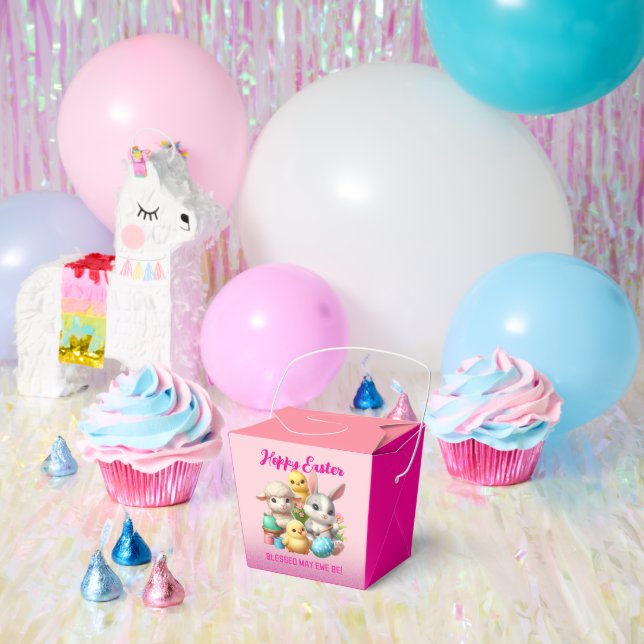 Hoppy Oaster Niedlich Bunny Chicks Lamm Malereieie Geschenkschachtel (Party)