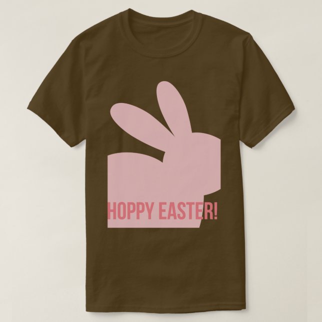 Hoppy Oaster Niedlich Bunny Rabbit Pun Design Perf T-Shirt (Design vorne)